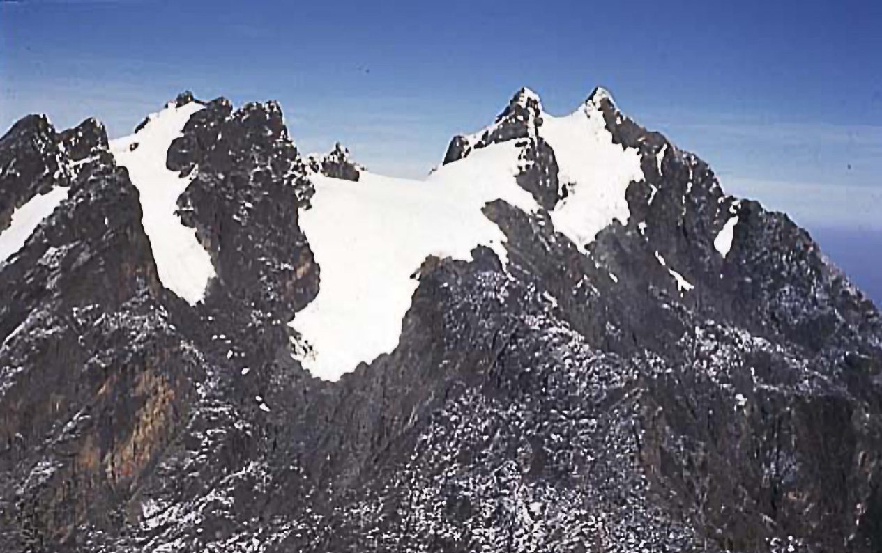 Rwenzori Mountain Peaks. Peaks of Mountain Rwenzori