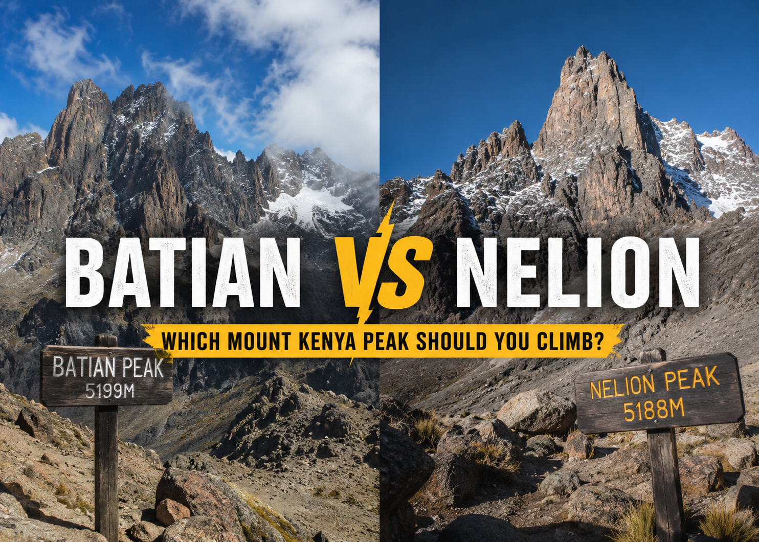 Batian vs Nelion Climb Mount Kenya