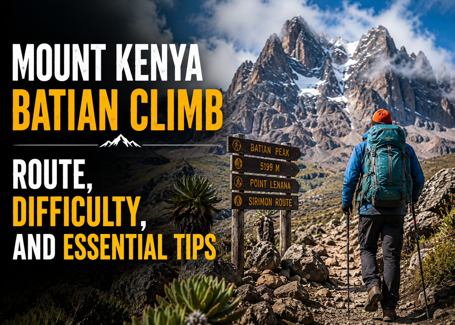 Mount Kenya Batian Climb Route